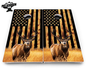 Colorful Deer & Fish Cornhole Boards - Pro Elite Series