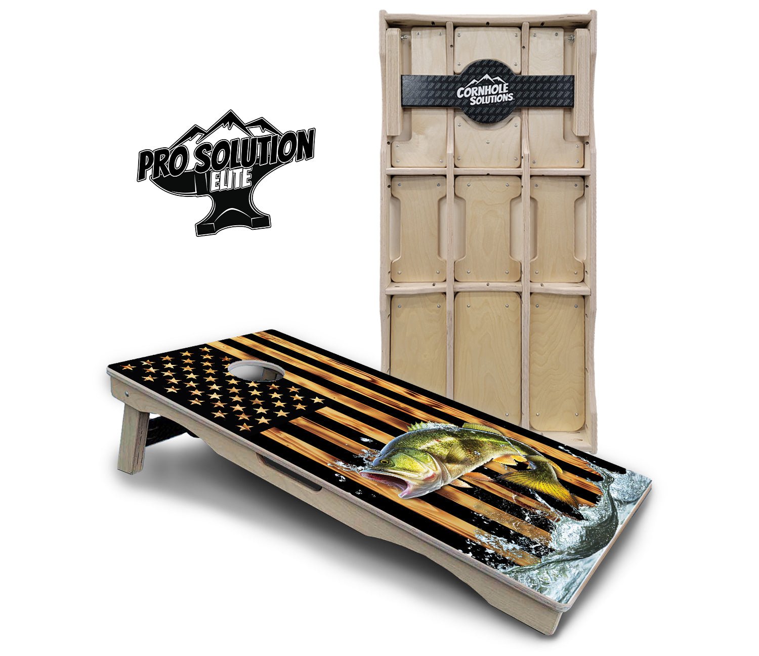 Colorful Deer & Fish Cornhole Boards - Pro Elite Series