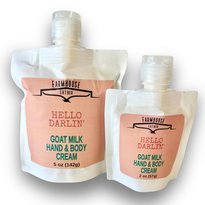 Farmhouse Lather Hello Darlin Goat Milk Lotion image 1 for Southern handmade bath and body gifts