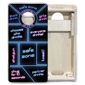 Drinking Game - Mini Cornhole Board Set (12" x 24") with 8 Mini Bags by Cornhole Solutions, custom cornhole board detail photo 4