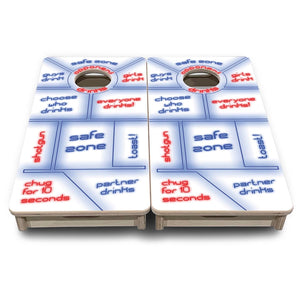 Drinking Game - Mini Cornhole Board Set (12" x 24") with 8 Mini Bags by Cornhole Solutions, custom cornhole board detail photo 8