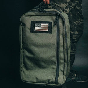 24 Hour Backpack by Recycled Firefighter, handmade leather goods detail photo 11