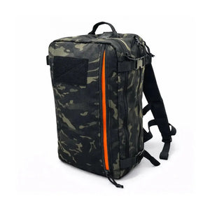 24 Hour PLUS Backpack 500D by Recycled Firefighter, handmade leather goods detail photo 2
