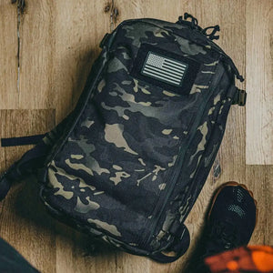 12 Hour Plus Backpack by Recycled Firefighter, handmade leather goods detail photo 14