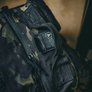 12 Hour Plus Backpack by Recycled Firefighter, handmade leather goods detail photo 9