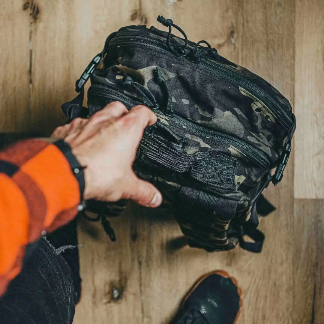 12 Hour Plus Backpack by Recycled Firefighter, handmade leather goods detail photo 15