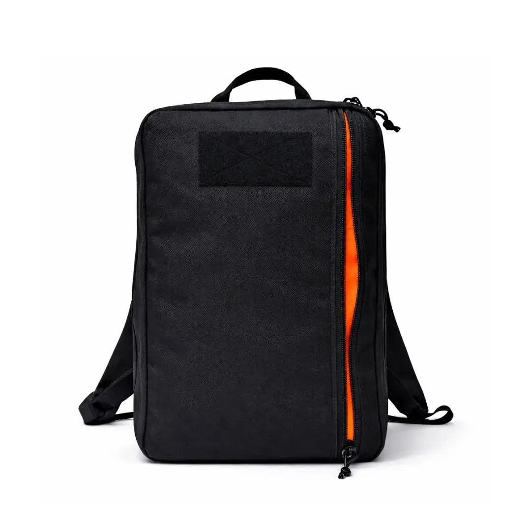 24 Hour PLUS Backpack by Recycled Firefighter, handmade leather goods main product photo