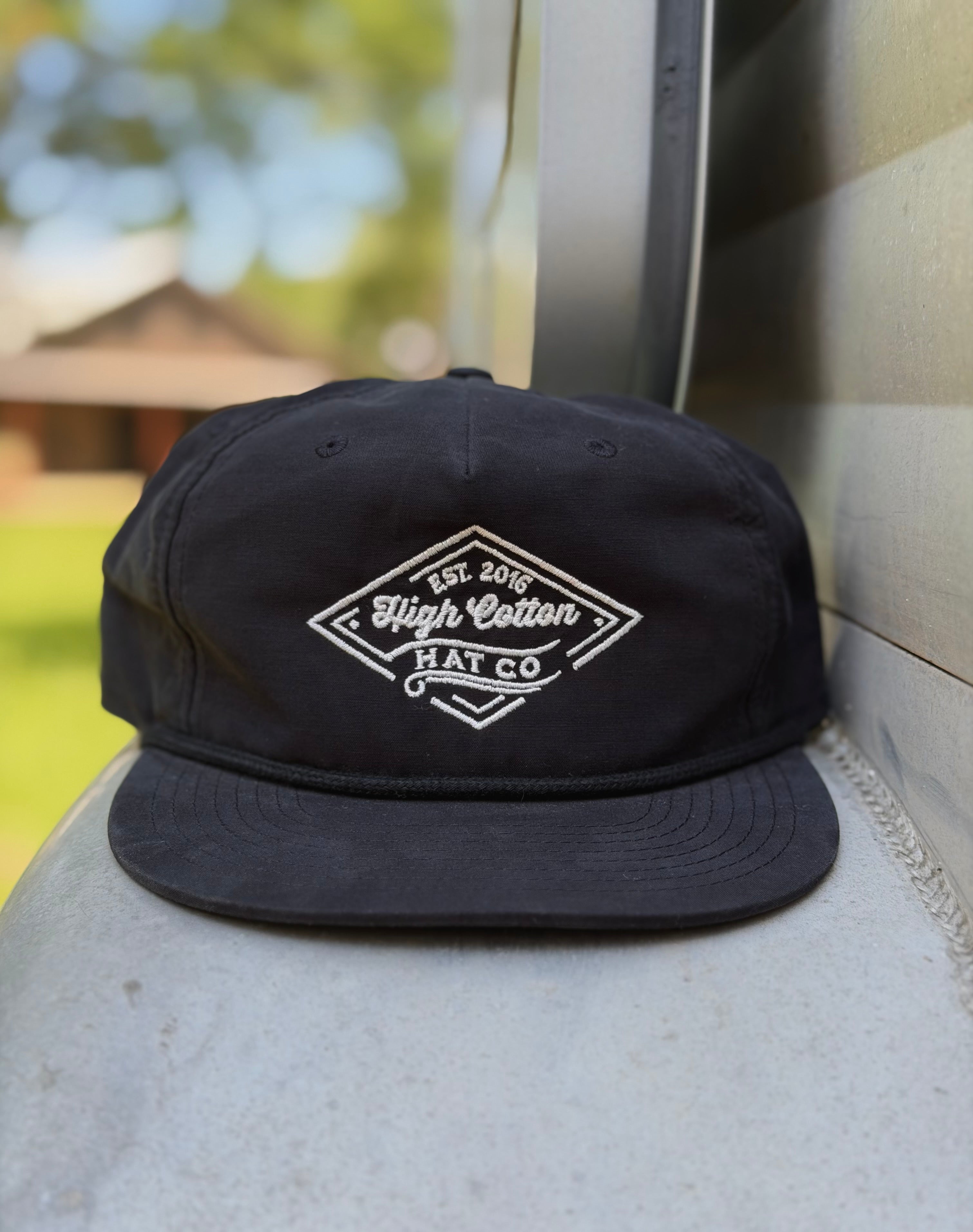 Old School Rusk Black Hat by High Cotton Hat Co in Texas