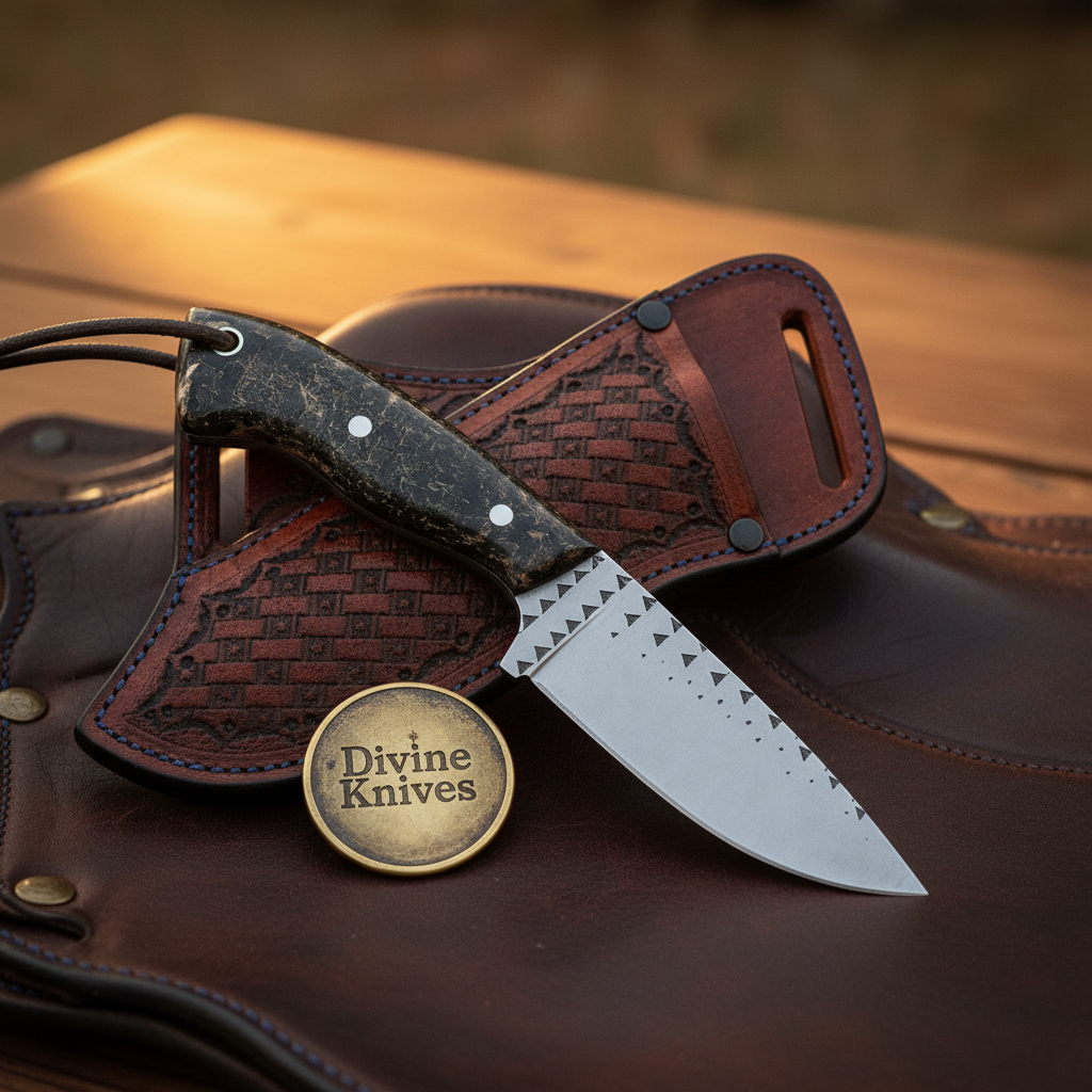 Carbon Fiber Handle Pyramid File-Worked by Divine Knives