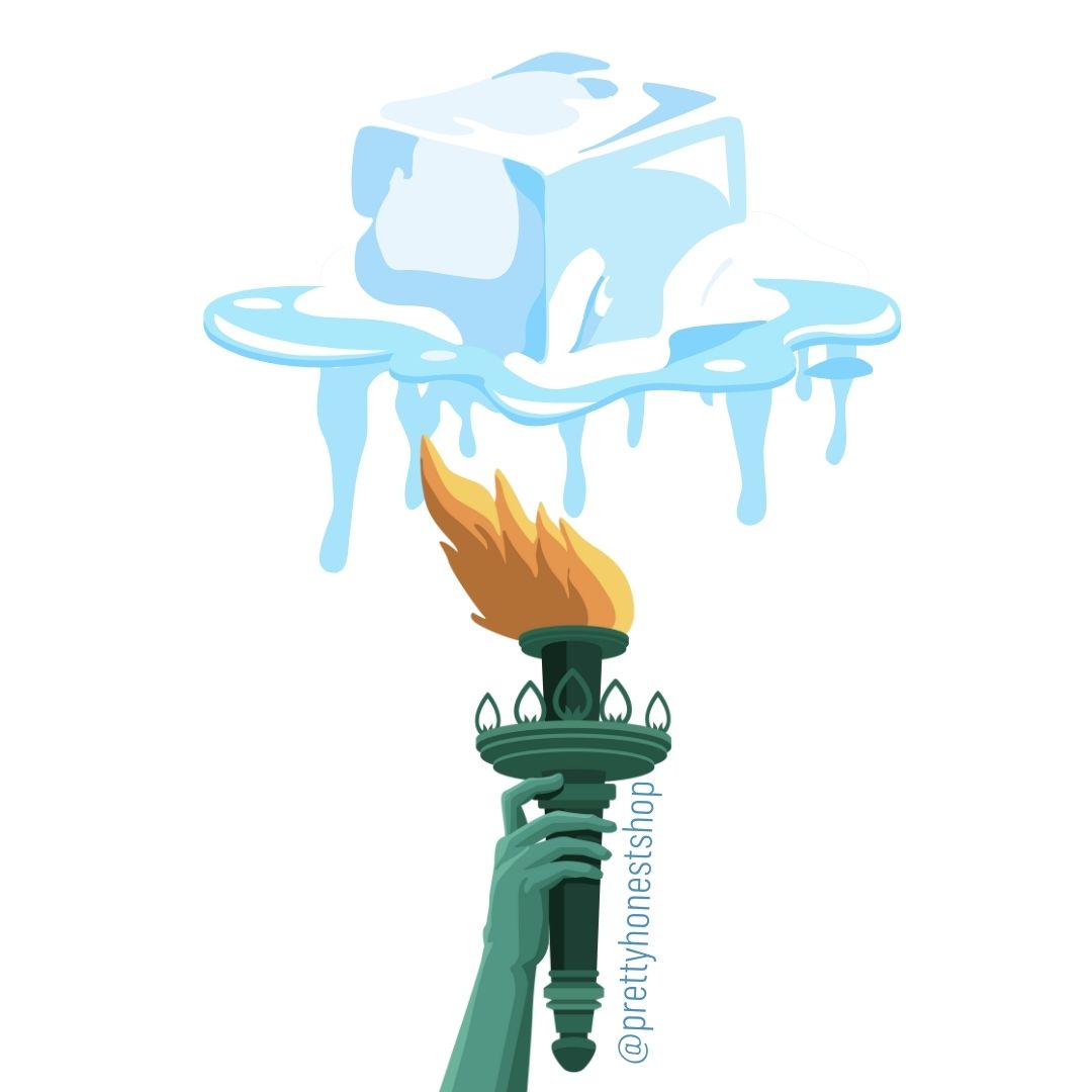 Fuck ICE Candle Stickers detail view by Pretty Honest Candles