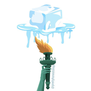 Fuck ICE Candle Stickers detail view by Pretty Honest Candles