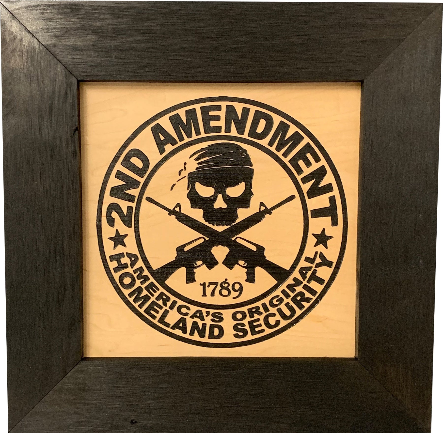Second Amendment Hidden Gun Safe, 2nd Amendment Skull Concealment Shelf by Bellewood Designs, Southern home decor detail photo 4