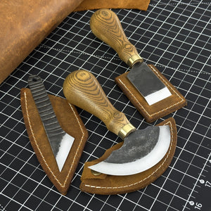 3-Piece Leatherworking Tool Set detail view by Sharky Forged Steel Tools