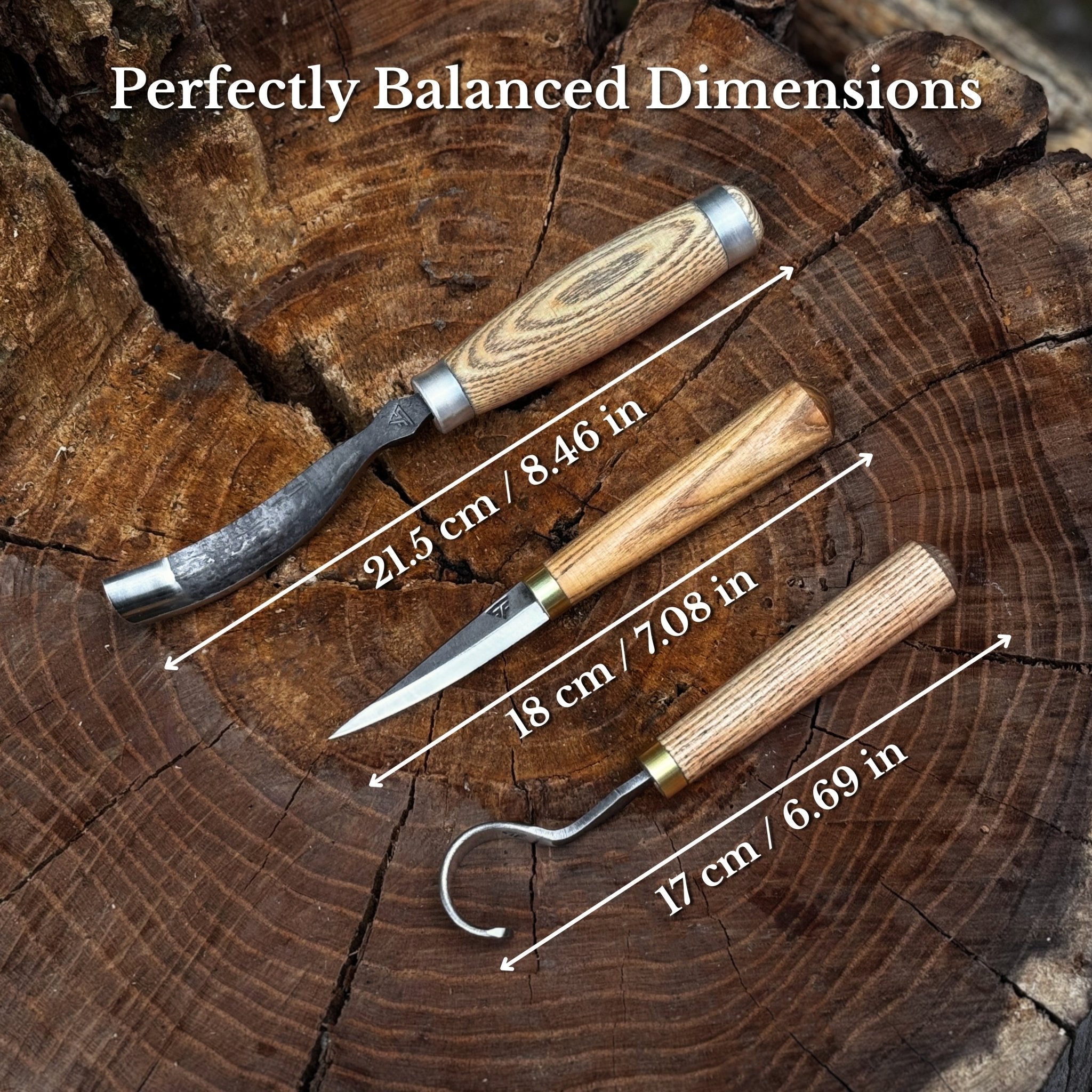 3-Piece Spoon Carving Tool Set