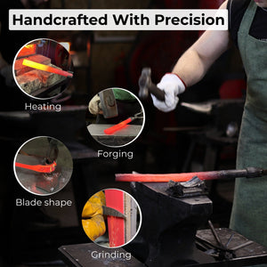 3-Piece Spoon Carving Tool Set with Sharpening Board detail view by Sharky Forged Steel Tools