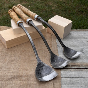 3-Piece Spoon (Short) Bent Gouge Set by Sharky Forged Steel Tools
