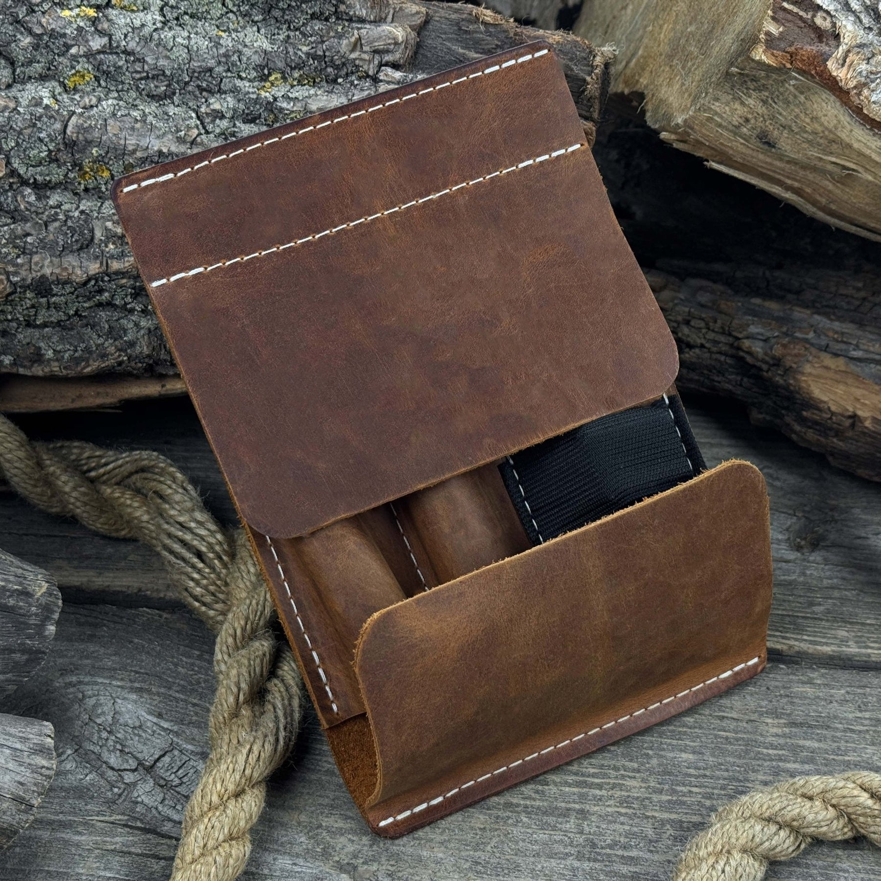 3-Piece Wood Carving Tool Set with Leather Case detail view by Sharky Forged Steel Tools