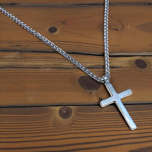 FAITH Classic Cross Necklace - Sterling Silver by Forged By Fire — view 3 of 14