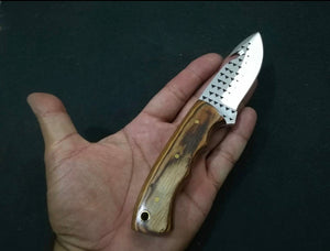 Hand-Forged Rasp Steel Wood Gut Hook Knife product detail, view 6