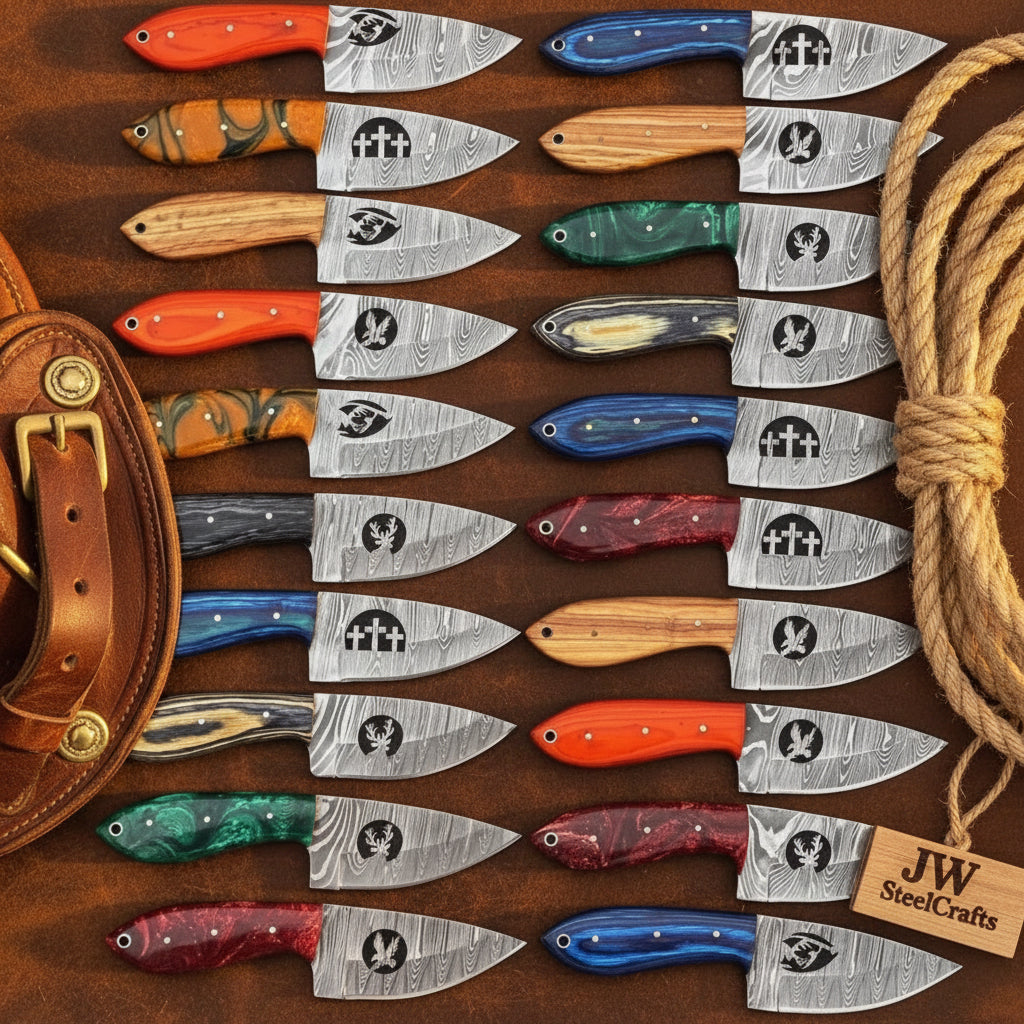 Frontier Emblem 20-Piece Knife Set by JW SteelCrafts, alternate view 3