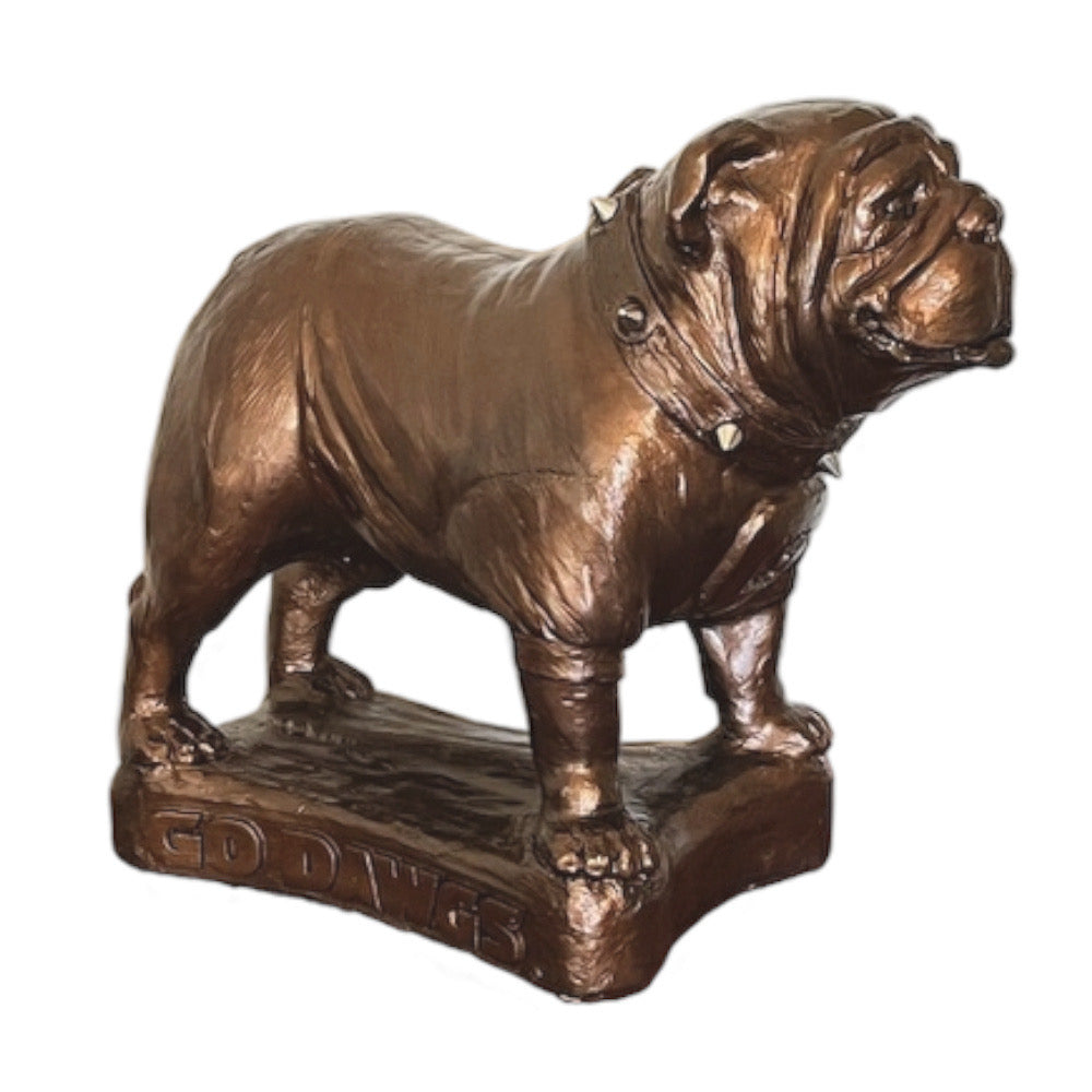 Georgia Bulldogs Bronzed Standing UGA Mascot Sculpture by College Bronze
