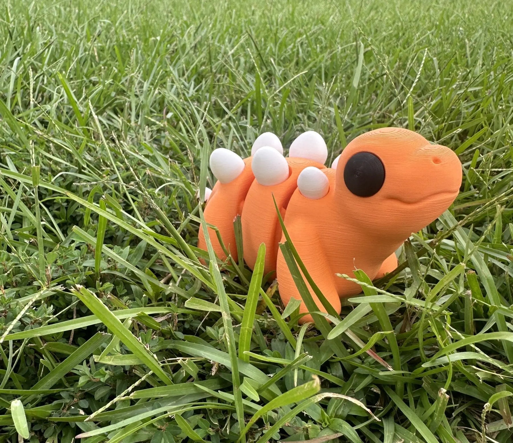 Stegosaurus 3D Printed Fidget Toy | Large Dinosaur Sensory Toy by Mushroom Lady Co, paper gift detail photo 2
