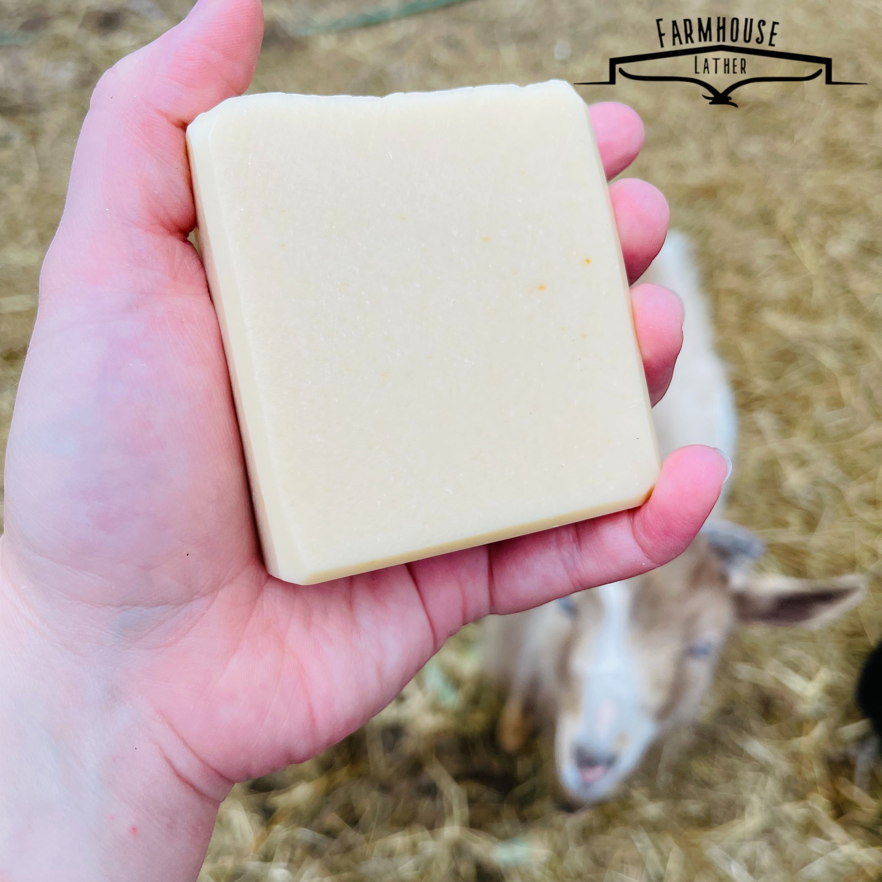 Farmhouse Lather Nakey unscented goat milk soap image 1