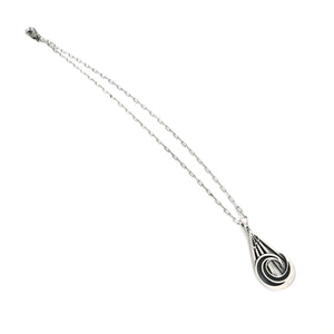 PEACE Mountain Wave Necklace - Sterling Silver by Forged By Fire — view 2 of 3