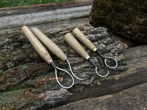4-Piece Wood Carving Knife Set detail view by Sharky Forged Steel Tools