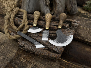 4-Piece Leatherworking Tool Set detail view by Sharky Forged Steel Tools