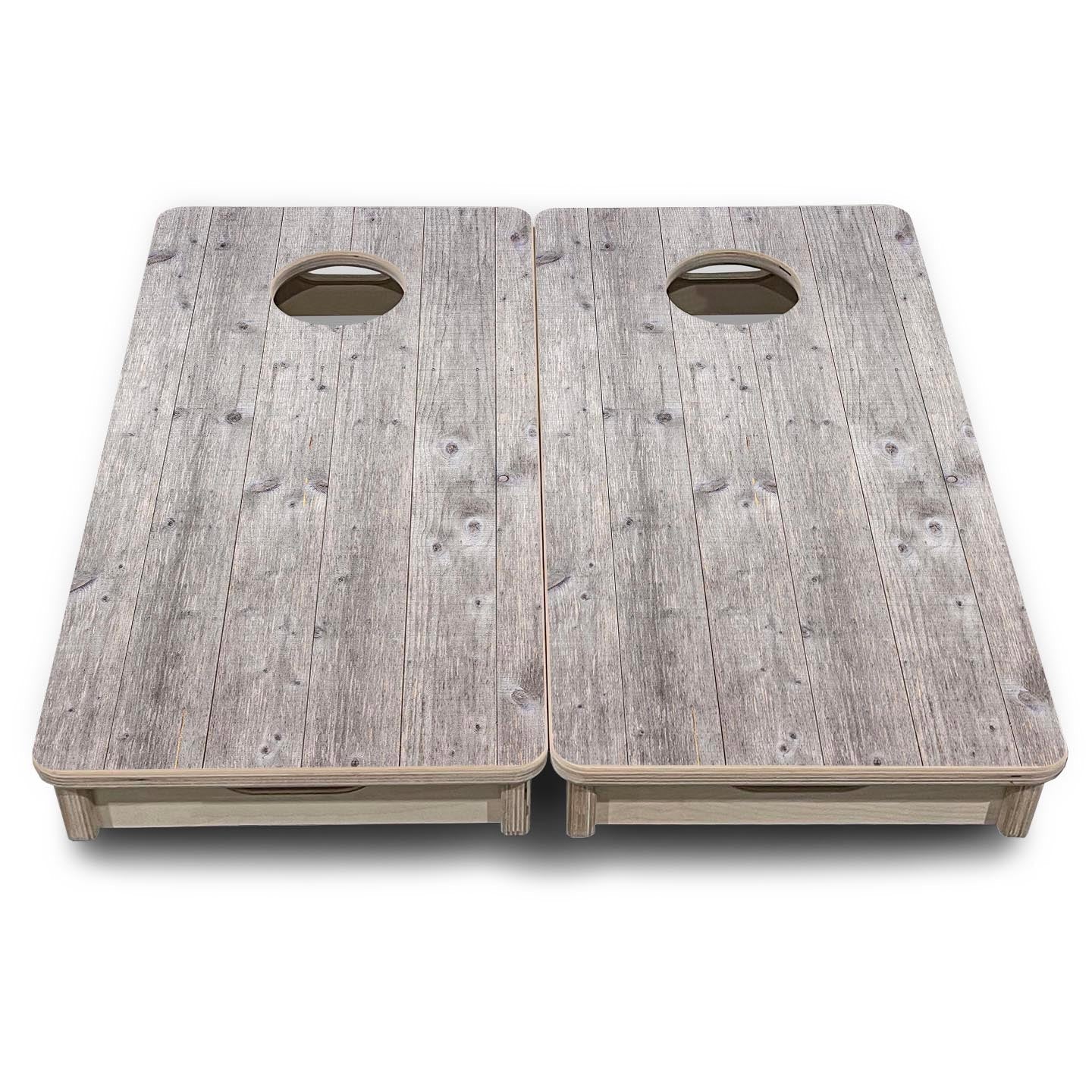 Grey Driftwood - Mini or Vacation Size Cornhole Boards by Cornhole Solutions, custom cornhole board detail photo 2