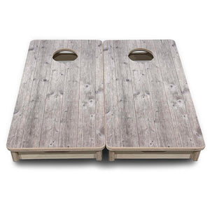 Grey Driftwood - Mini or Vacation Size Cornhole Boards by Cornhole Solutions, custom cornhole board detail photo 2