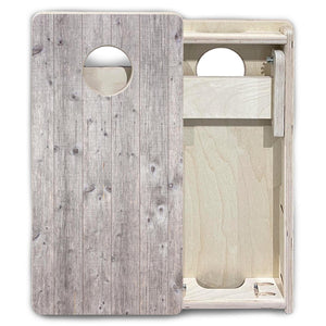 Grey Driftwood - Mini or Vacation Size Cornhole Boards by Cornhole Solutions, custom cornhole board detail photo 6