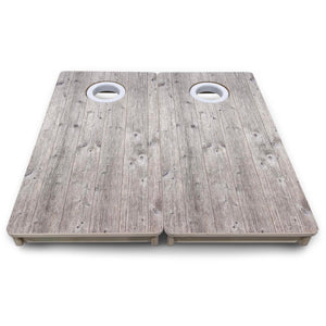 Grey Driftwood - Mini or Vacation Size Cornhole Boards by Cornhole Solutions, custom cornhole board detail photo 8