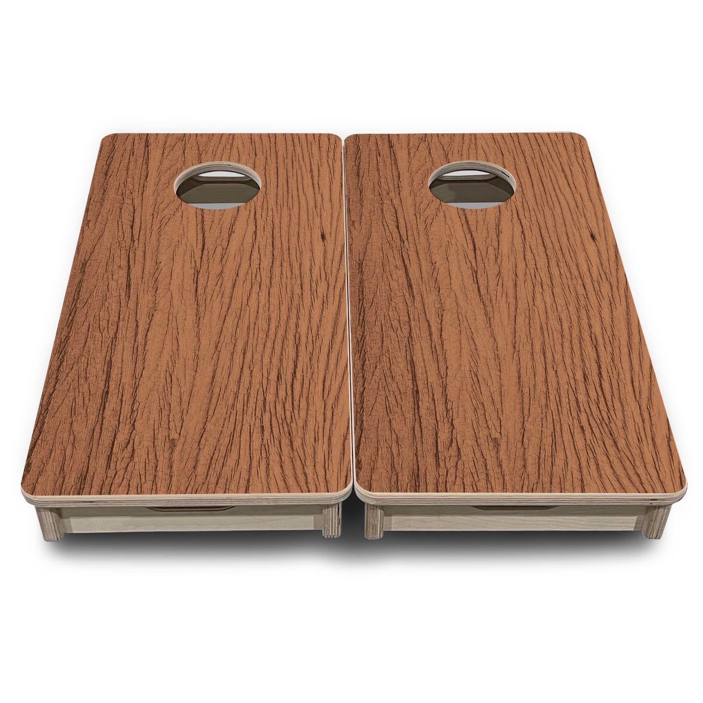 Brown Wood - Mini or Vacation Size Cornhole Boards by Cornhole Solutions, custom cornhole board detail photo 4
