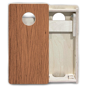 Brown Wood - Mini or Vacation Size Cornhole Boards by Cornhole Solutions, custom cornhole board detail photo 6