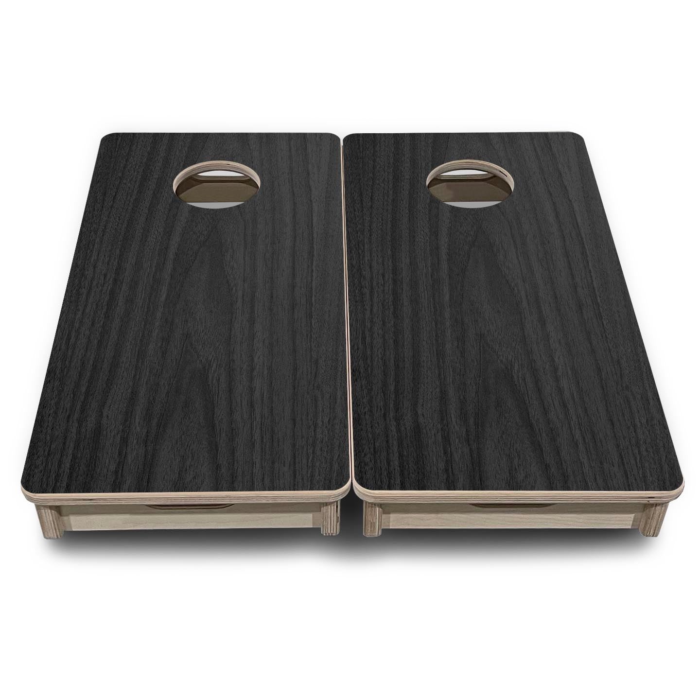 Dark Grey Wood - Mini or Vacation Size Cornhole Boards by Cornhole Solutions, custom cornhole board detail photo 2