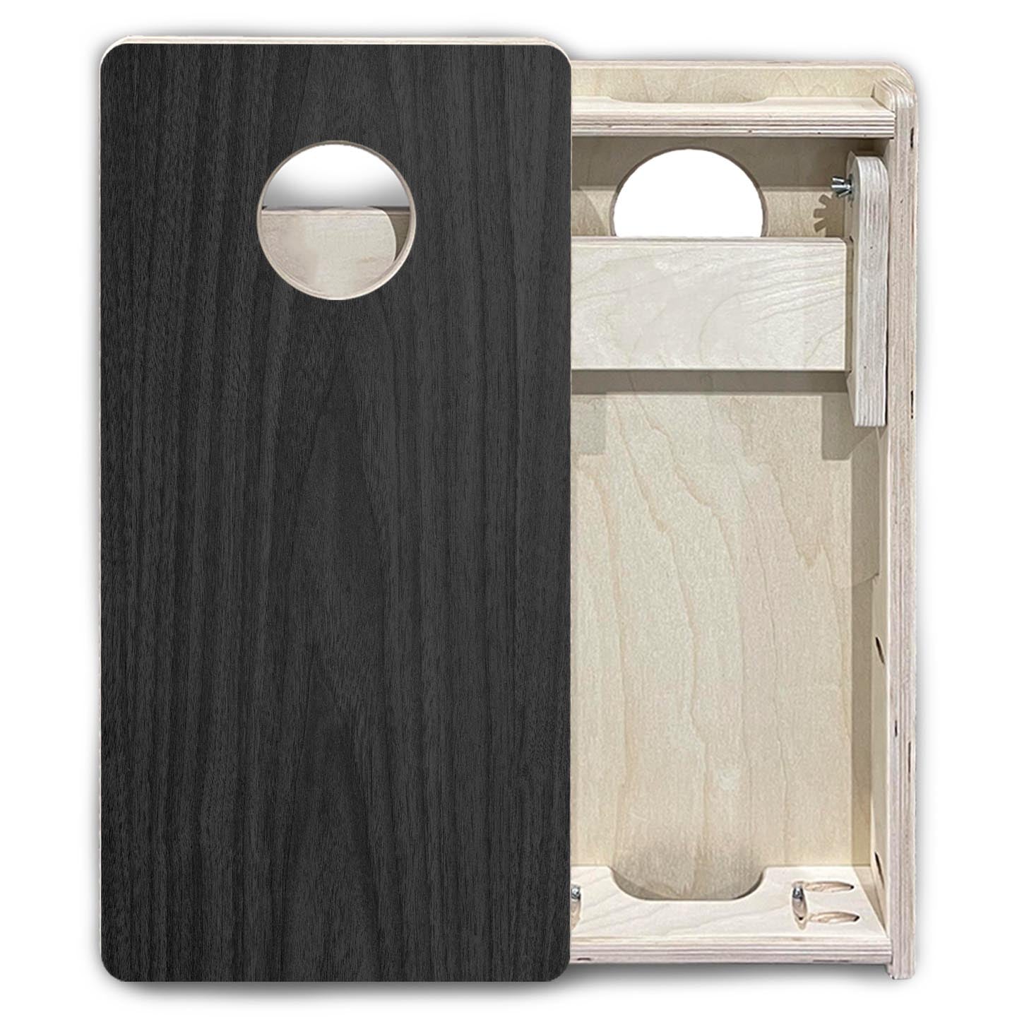 Dark Grey Wood - Mini or Vacation Size Cornhole Boards by Cornhole Solutions, custom cornhole board detail photo 6