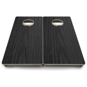 Dark Grey Wood - Mini or Vacation Size Cornhole Boards by Cornhole Solutions, custom cornhole board detail photo 9