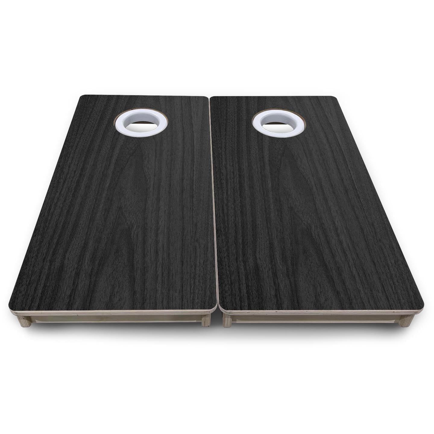Dark Grey Wood - Mini or Vacation Size Cornhole Boards by Cornhole Solutions, custom cornhole board detail photo 8