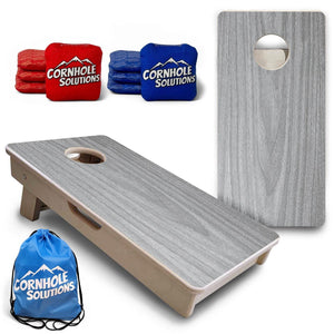 Light Grey Wood - Mini or Vacation Size Cornhole Boards by Cornhole Solutions, custom cornhole board main product photo