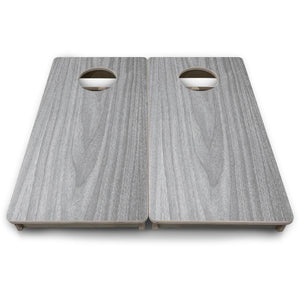Light Grey Wood - Mini or Vacation Size Cornhole Boards by Cornhole Solutions, custom cornhole board detail photo 9