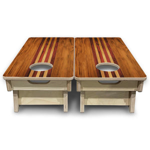 Timberline Stripe - Mini or Vacation Size Cornhole Boards by Cornhole Solutions, custom cornhole board detail photo 4