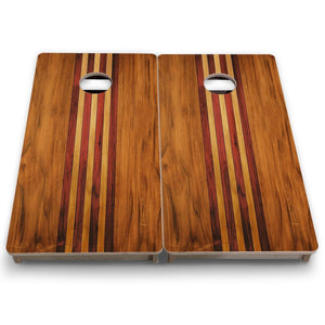 Timberline Stripe - Mini or Vacation Size Cornhole Boards by Cornhole Solutions, custom cornhole board detail photo 7