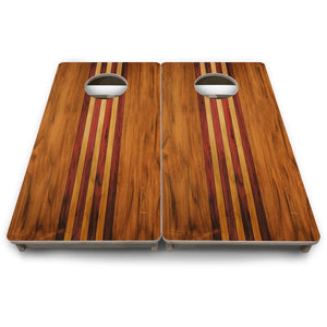 Timberline Stripe - Mini or Vacation Size Cornhole Boards by Cornhole Solutions, custom cornhole board detail photo 9