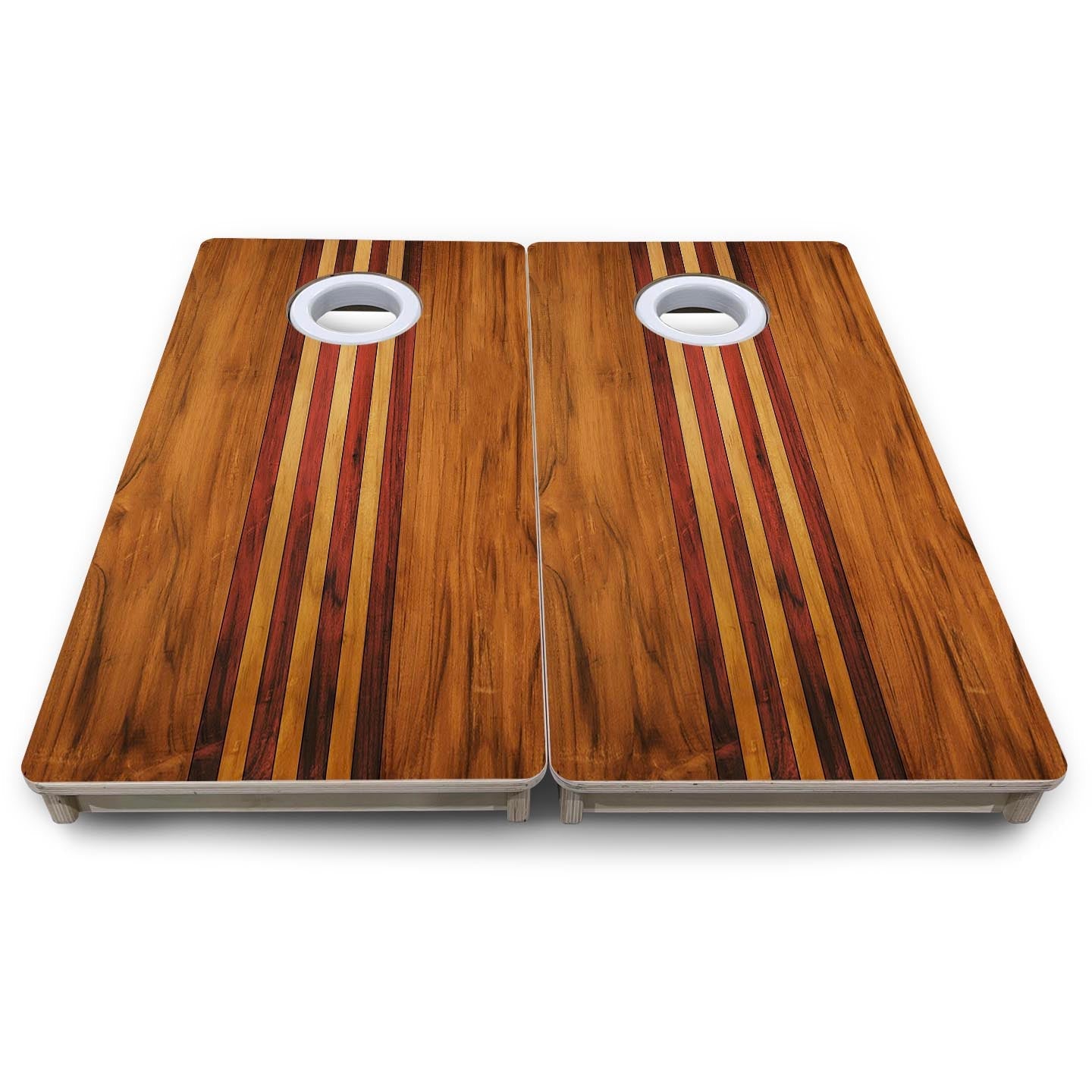 Timberline Stripe - Mini or Vacation Size Cornhole Boards by Cornhole Solutions, custom cornhole board detail photo 8
