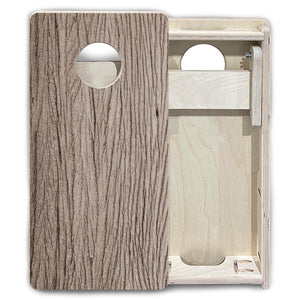 Weathered Oak - Mini or Vacation Size Cornhole Boards by Cornhole Solutions, custom cornhole board detail photo 6