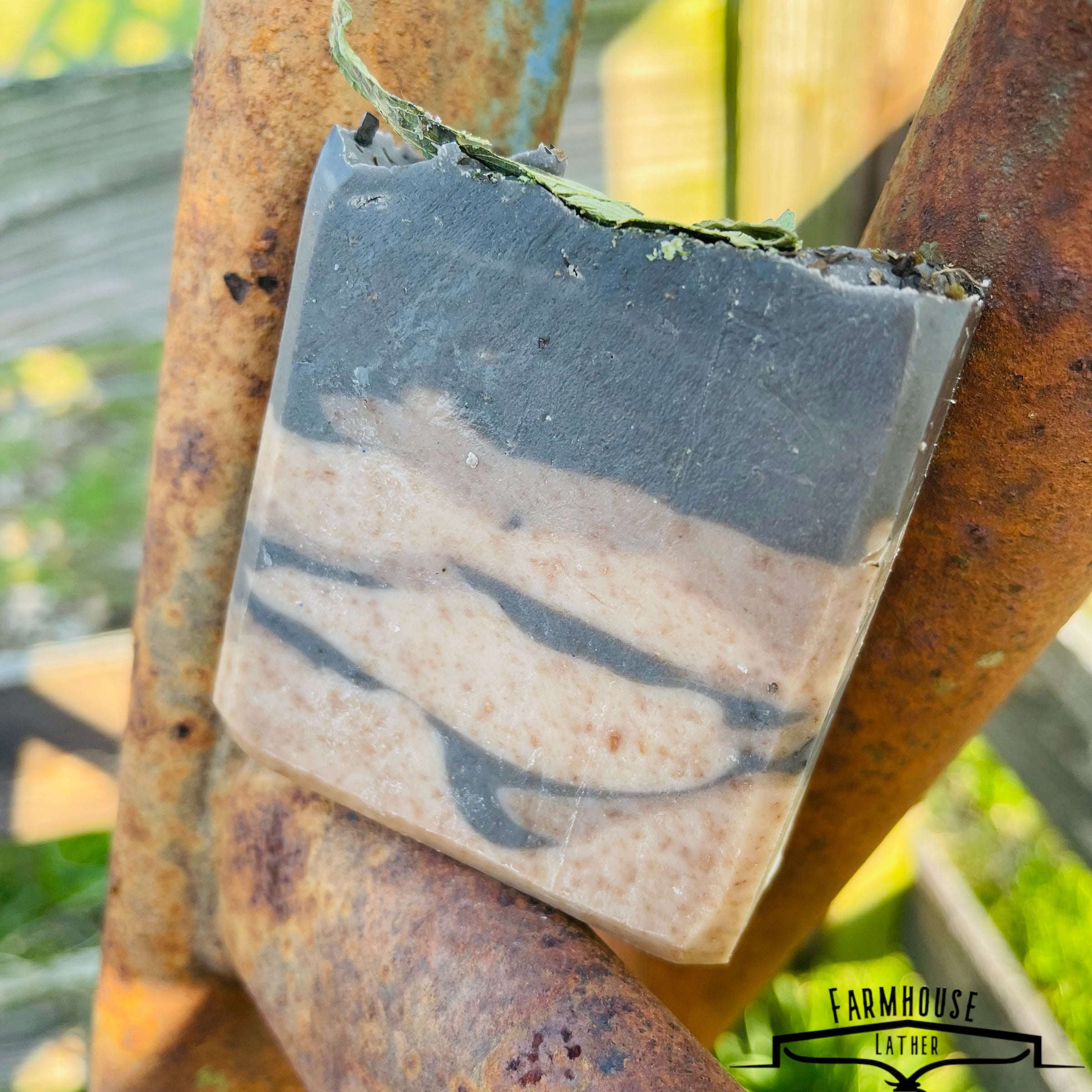 Farmhouse Lather Tobacco Trails goat milk soap image 1