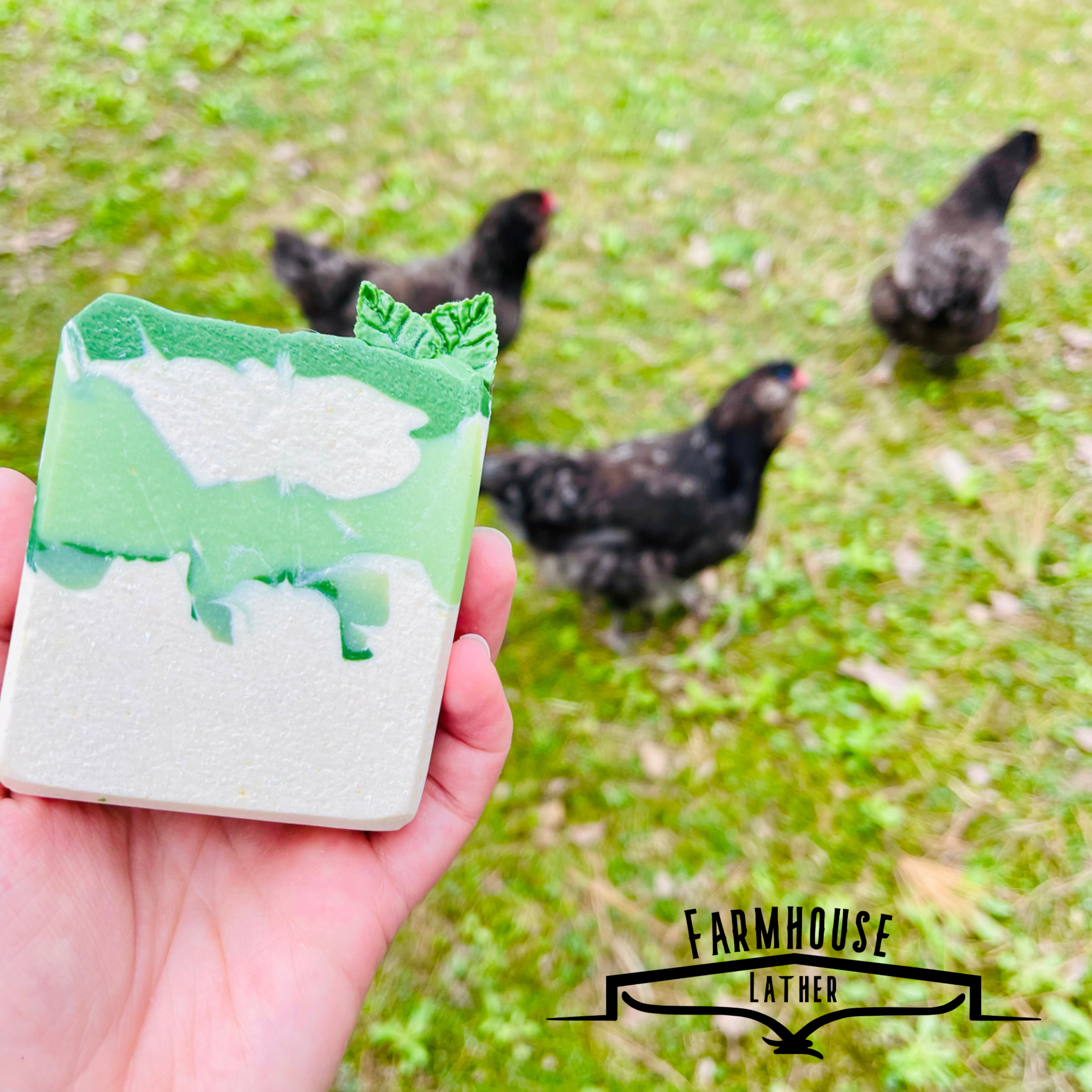 Farmhouse Lather Spearmint Goat Milk Soap image 1 for Southern handmade bath and body gifts