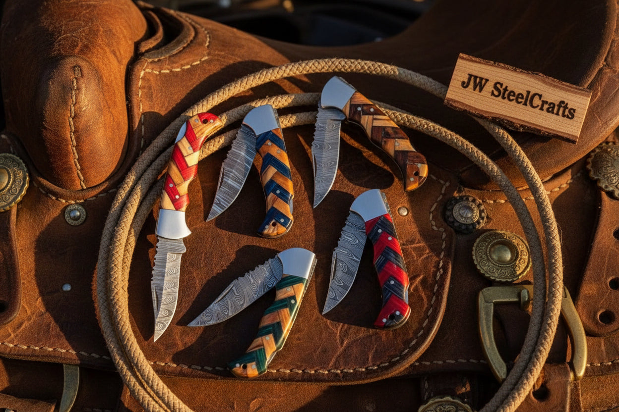 Wovencord Pocket Knife Set product detail, view 2